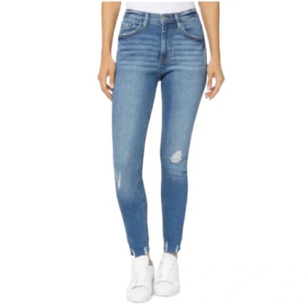 ✨KENSIE VINTAGE LUXE✨ The Ultimate High Rise Raw Hem Skinny Jeans - [Size 8/29]